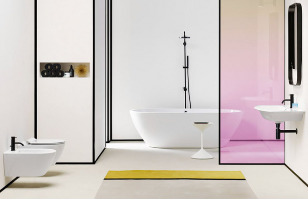 Sanita z kolekce Pura představuje nový hygienický standard: WC se systémem splachování Swirlfl ush, Safe Water, který umožňuje splachovat jen 4,5 l vody, a sedátkem se systémem Easy také pro snadnou údržbu mísy. Celá série je opatřena glazurou Extraglaze, GSI Ceramica, ceny: WC 8 890 Kč, bidet 6 990 Kč, umyvadlo na dotaz, www.sapho.cz Sanita z kolekce Pura představuje nový hygienický standard: WC se systémem splachování Swirlfl ush, Safe Water, který umožňuje splachovat jen 4,5 l vody, a sedátkem se systémem Easy také pro snadnou údržbu mísy. Celá série je opatřena glazurou Extraglaze, GSI Ceramica, ceny: WC 8 890 Kč, bidet 6 990 Kč, umyvadlo na dotaz, www.sapho.cz