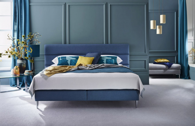Luxusní dvoulůžková postel Elizabeth z limitované edice (Vispring), zpracování přírodními materiály, 70/220 × 200 cm, novinka v prodeji od dubna 2019