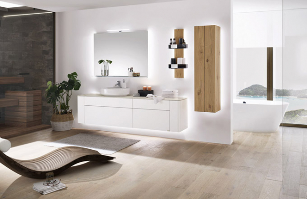 Novinka hülsta GENTIS bath –  extravagantní a přírodní.  Perfektně zpracovaná koupelnová sestava s vysoce kvalitním lakováním v kontrastu s živou strukturou dřeva. Cena na dotaz