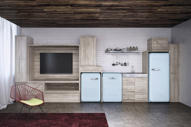 Chladnička s mrazicím boxem FAB28RPB3 (Smeg), z kolekce Linea 50‘s Style Retro, jednodvéřová, 60 cm, pastelově modrá, A+++, cena na dotaz, WWW.SMEG.CZ Chladnička s mrazicím boxem FAB28RPB3 (Smeg), z kolekce Linea 50‘s Style Retro, jednodvéřová, 60 cm, pastelově modrá, A+++, cena na dotaz, WWW.SMEG.CZ