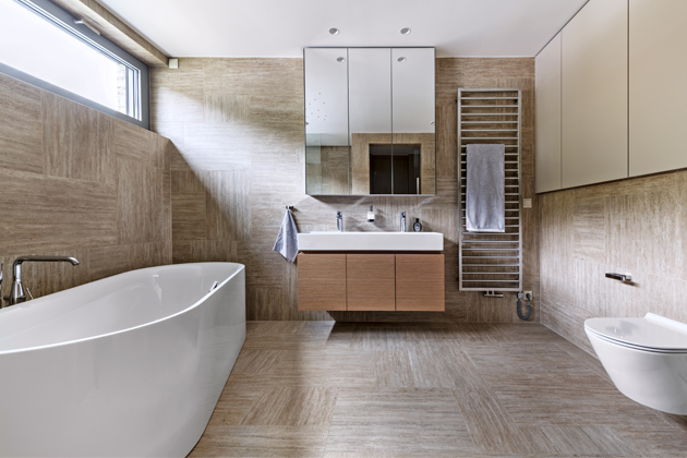 Architekt nechal vyznít dekor obkladu Travertino od výrobce Porcelanosa. Dodávku a skutečně kvalitní servis zajistila společnost Dorint Architekt nechal vyznít dekor obkladu Travertino od výrobce Porcelanosa. Dodávku a skutečně kvalitní servis zajistila společnost Dorint