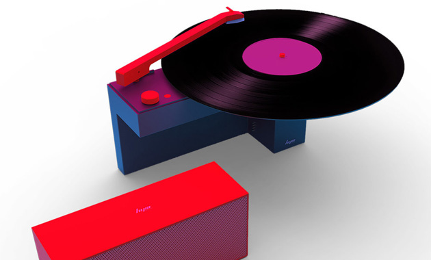 DUO (HYM Originals) je gramofon s odnímatelným reproduktorem.