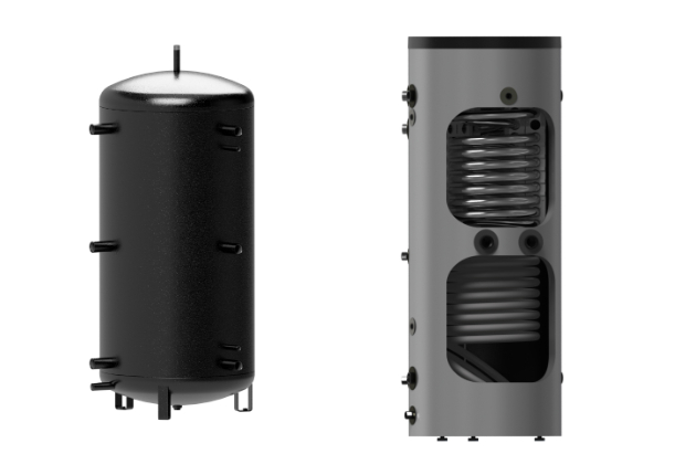 Akumulační nádrž – zásobník topné vody – NADS 800 v3 (DZD) a akumulační nádrž – zásobník topné vody – NADO 300 v6 (DZD)