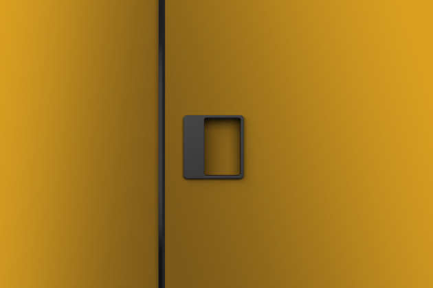 Zapuštěné madlo JOO (MaT) určené pro systém M&amp;T magnetic, design Roman Ulich, možnost výměny vnitřní magnetické desky pro sjednocení barvy madla s dveřmi, cena na dotaz, WWW.KLIKY-MT.CZ 