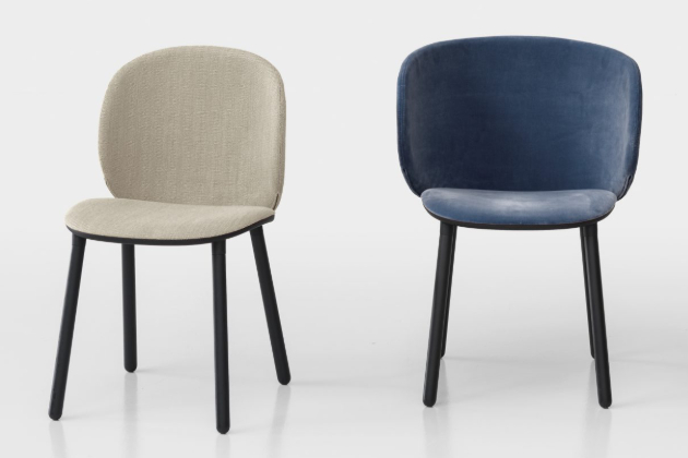 Berlínské studio Läufer -  Keichel vytvořilo židli a křeslo pro italskou značku Kristalia s měkkými, objímajícími liniemi. 