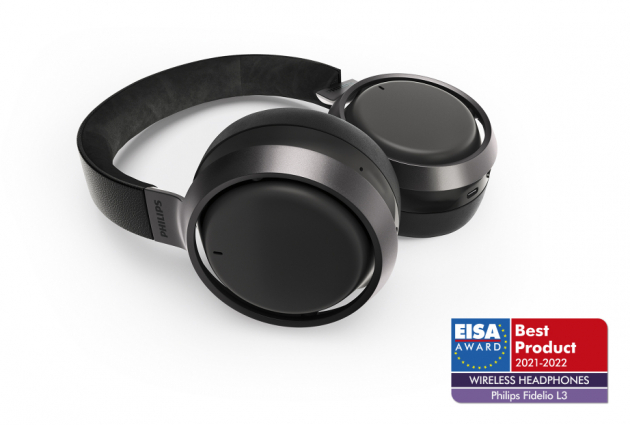 EISA Wireless headphones 2021–2022 Award (Ocenění EISA za bezdrátová sluchátka 2021–2022) získává Philips Fidelio L3