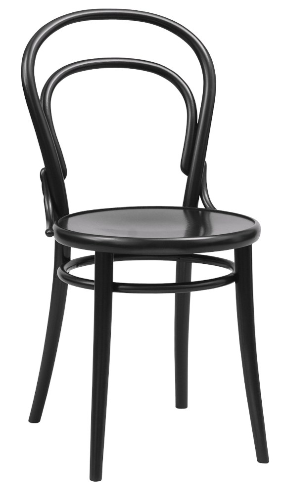 č. 14 (TON), design Michael Thonet, masivní buk, rozměry 41 × 51,5 × 84 cm, cena od 5 590 Kč, WWW.TON.EU