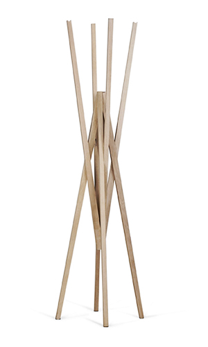 Věšák Simetria, design Redesign, masivní dubové dřevo, cena 12 245 Kč