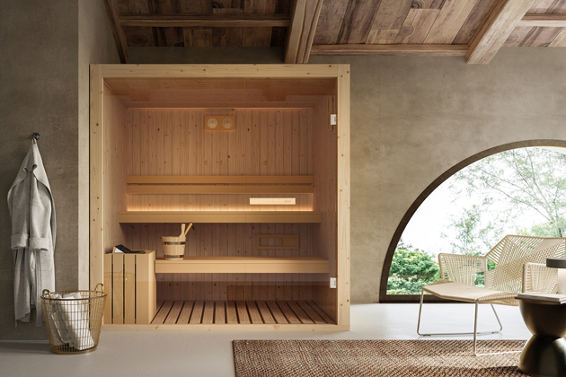 GLASS SAUNA NUVOLA 