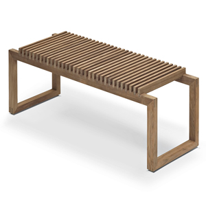 Lavice Cutter, design Niels Hvass, týkový masiv, cena 22 078 Kč