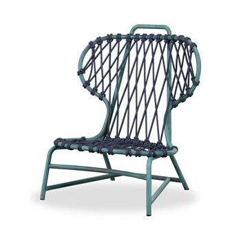 Křeslo Manila Outdoor, design Paola Navone, měděný rám, vysoce kvalitní kůže Lido, více barev, cena od 264 895 Kč
