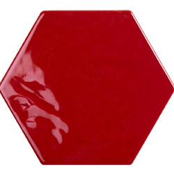 Hexagonový obklad Exabright rosso, rozměr 15 × 17 cm