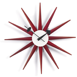 Nástěnné hodiny Sunburst, design George Nelson, průměr 47 cm, cena 10 847 Kč