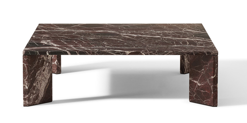 Ordinal, design Michael Anastassiades, mramorový stolek v nízké variantě, k dispozici v pěti druzích kamene, cena od 190 400 Kč