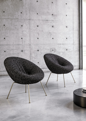 Křeslo Nest Soft, design R&amp;S Desirée, kovová konstrukce, rozměr 85 × 54/82 × 48/85, cena 50 196 Kč