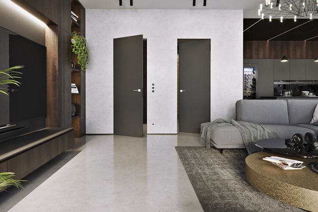 Interiérové lakované dveře Pure vminimlistikcém designu, dostupné v odstínech Ral včetně Ral 9016 Interiérové lakované dveře Pure vminimlistikcém designu, dostupné v odstínech Ral včetně Ral 9016