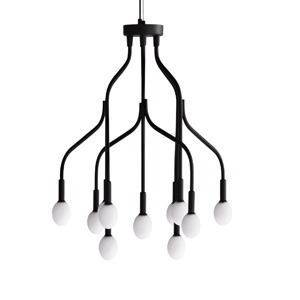 Závěsné svítidlo Vekst, design Simon Legald, práškově lakovaná ocel, průměr 62 cm, cena 21 500 Kč