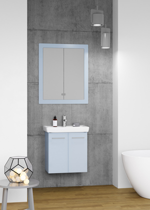 DOOR umyvadlo MINI úchytka T04, vestavná galerka GRID