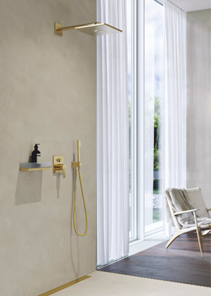 Rainshower SmartActive 310 Cube,  set hlavové sprchy se dvěma režimy proudu a s povrchovým provedením Cool Sunrise, 