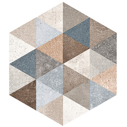 Dlaždice Hexagono Fingal,  23,3 × 26,8 cm, hladký mat, cena 2 176 Kč/m² 