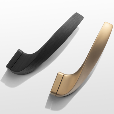 Klika ERA povrch černý chrom broušený 3D a titan bronz mat