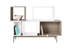 Modulární policový systém Stacked 2.0, design Julien de Smedt, cena dle konkrétní konfigurace → 