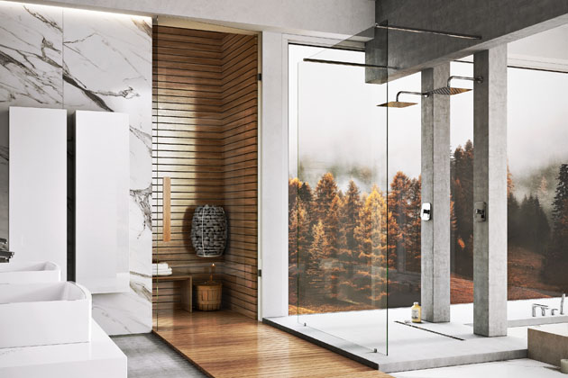 Walk In Free, sprchov&yacute; kout s&nbsp;otevřen&yacute;m vstupem z&nbsp;obou stran, rozměr 90 &times; 120&thinsp;cm, proveden&iacute; leskl&yacute; chrom a&nbsp;sklo s&nbsp;ochrannou vrstvou Ravak Anticalc, cena 15&nbsp;790&thinsp;Kč