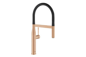 Essence, dřezov&aacute; baterie s&nbsp;flexibiln&iacute;m ramenem, se spr&scaron;kou s&nbsp;přep&iacute;načem proudu a&nbsp;integrovan&yacute;m omezovačem teploty,&nbsp;cena 15 7690 Kč