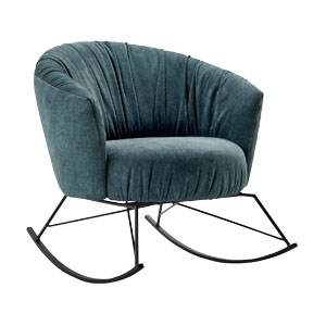 Houpací křeslo Tonic, design Kurt Beier &amp; Kati Quinger, textilie i kůže,  cena od 36 062 Kč