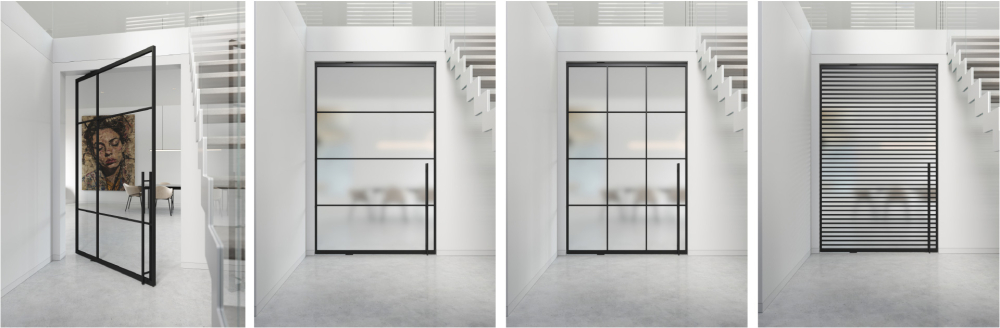 Příklady členění skleněné plochy modelu DIVALINE