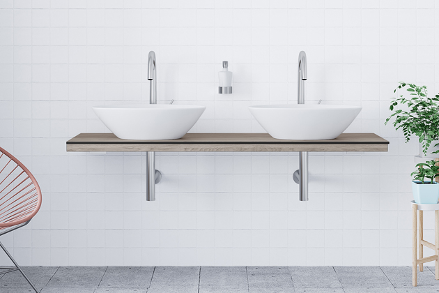 Kompaktní elegance pro moderní koupelny: kompaktní desky představují špičku v odolnosti a designu