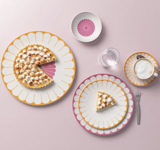 Fleur, kolekce stoln&iacute;ho n&aacute;dob&iacute; z&nbsp;pr&eacute;miov&eacute;ho porcel&aacute;nu v&nbsp;modern&iacute;m grafick&eacute;m motivu, cena na dotaz