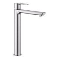 Lineare, vysok&aacute; &scaron;t&iacute;hl&aacute; baterie s&nbsp;povrchovou &uacute;pravou SuperSteel, technologie Grohe EcoJoy s&nbsp;průtokem vody 5,7 litru za&nbsp;sekundu, cena 15&nbsp;350&thinsp;Kč &rarr; www.grohe.cz