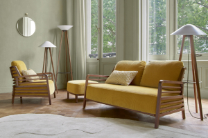 Pohovka a křeslo z kolekce Flax design Philippe Nigro, dřevo, textilie, více druhů, cena od 82 300 Kč