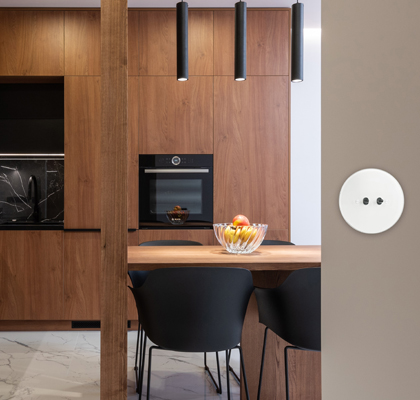 Vyp&iacute;nač NEXA sklo b&iacute;l&eacute;, čern&eacute;, p&aacute;čkou