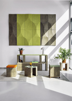 Vank_Cube, design Anna Vonhausen, kolekce modul&aacute;rn&iacute;ho n&aacute;bytku vyroben&eacute;ho ze směsi lnu a&nbsp;konop&iacute;, cena na dotaz