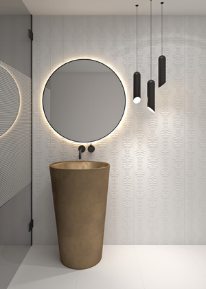 Obklad White Stelo, 50 &times; 100&thinsp;cm,  b&iacute;l&aacute; nebo zelen&aacute; barva, cena na&nbsp;dotaz