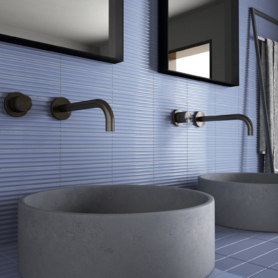 Obklady Onda Banyan, proveden&iacute; modr&aacute; mat, 5 &times; 20&thinsp;cm, cena 1&nbsp;693 Kč/m2 