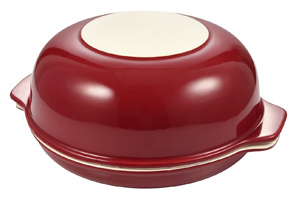 Keramick&aacute; forma na chl&eacute;b DEL&Iacute;CIA, dvoubarevn&aacute; glazura,  lze použ&iacute;t i&nbsp;jako hlubok&yacute; pek&aacute;č