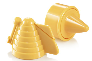 Formička na včel&iacute; &uacute;lky DEL&Iacute;CIA, vytvaruje &uacute;lek, vytlač&iacute; dutinku a vykroj&iacute;  z&aacute;kladnu