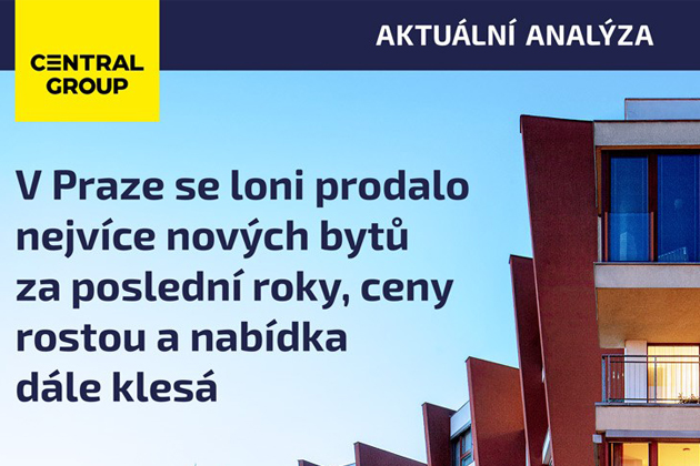 V Praze se loni prodalo nejvíce nových bytů v historii, ceny rostou a nabídka dále klesá
