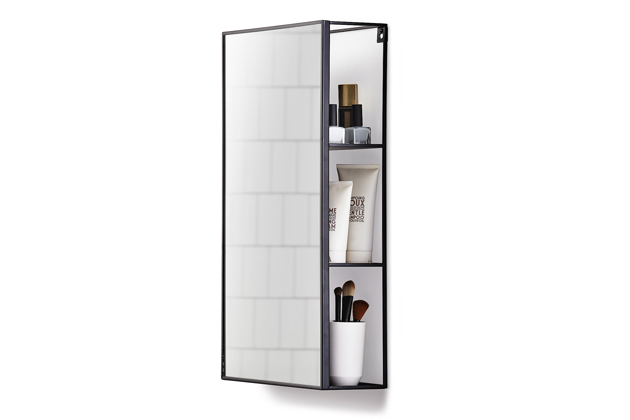 Zrcadlo Cubiko , ocelová lakovaná polička, cena 2 990 Kč