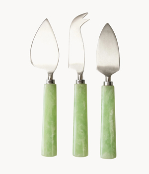 Sada nožů na s&yacute;r z nerezov&eacute; oceli Muriel (HK LIVING) 3 d&iacute;ly, cena 739 Kč