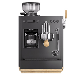 K&aacute;vovar Aura Pure s&nbsp;prvky masivn&iacute;ho dřeva, matn&aacute; ocel v&nbsp;barvě &scaron;ed&eacute;ho čediče, profesion&aacute;ln&iacute; př&iacute;prava k&aacute;vy v&nbsp;kombinaci s&nbsp;luxusn&iacute;m designem, nerezov&yacute; ml&yacute;nek s&nbsp;66 stupni jemnosti k&aacute;vy, tři samostatn&eacute; topn&eacute; bloky, objem n&aacute;doby  na vodu 2,5 l, cena 52 990&nbsp;Kč