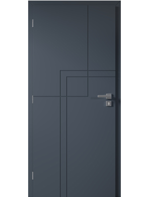 Interi&eacute;rov&eacute; dveře SMART 51 s lakovan&yacute;m povrchem v dekoru DARK SNOW