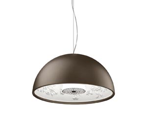 Z&aacute;věsn&eacute; sv&iacute;tidlo Skygarden Small, design Marcel Wanders, hlin&iacute;k, s&aacute;dra, sklo a&nbsp;nerezov&aacute; ocel, &scaron;&iacute;řka 40 cm, cena 35 220&nbsp;Kč 