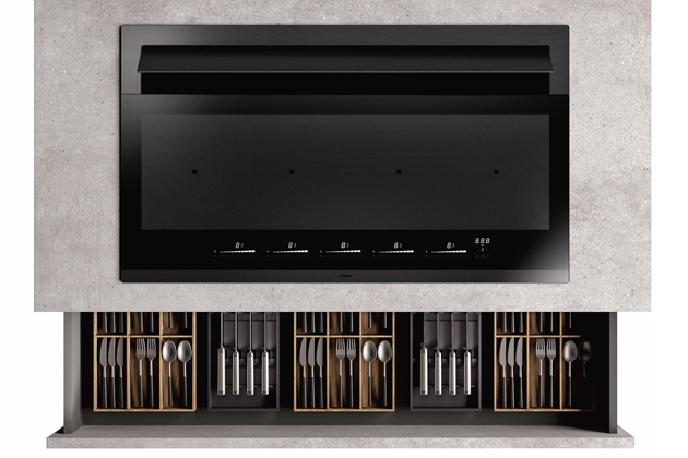 Varn&aacute; deska s&nbsp;integrovanou digestoř&iacute; Innova Visio Pro, energetick&aacute; tř&iacute;da A++, Full Black ovl&aacute;d&aacute;n&iacute;, &scaron;&iacute;řka 90 cm, cena 67&nbsp;680 Kč 