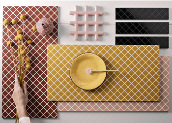 Upside, barevn&aacute; a&nbsp;geometrick&aacute; kolekce keramick&yacute;ch obkladů inspirovan&aacute; designem Massimiliana Adamiho