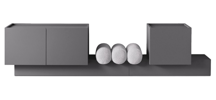Vetra je &uacute;ložn&yacute; syst&eacute;m koncipovan&yacute; jako architektonick&aacute; struktura postaven&aacute; z&nbsp;jednoduch&yacute;ch, kompaktn&iacute;ch a&nbsp;pevn&yacute;ch objemů, Design Andrea Parisio, rozměry 240 &times; 50 &times; 65 cm, cena&nbsp;na&nbsp;dotaz