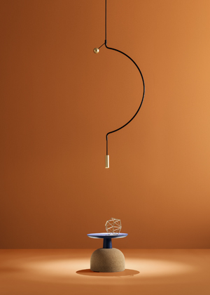 Z&aacute;věsn&eacute; sv&iacute;tidlo Liaison, design Sara Moroni, kov, d&eacute;lka 110 cm, &scaron;&iacute;řka 54 cm, cena 15 570 Kč 